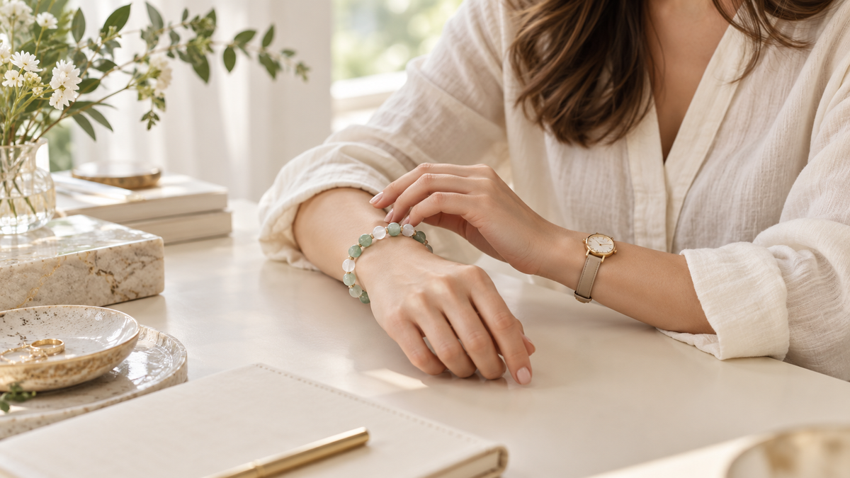 Which wrist to wear a crystal bracelet guide by SoftLumina
