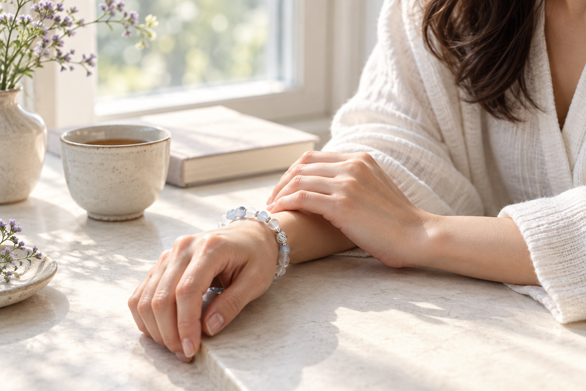 Crystals for calm symbolism and everyday bracelet guide by SoftLumina