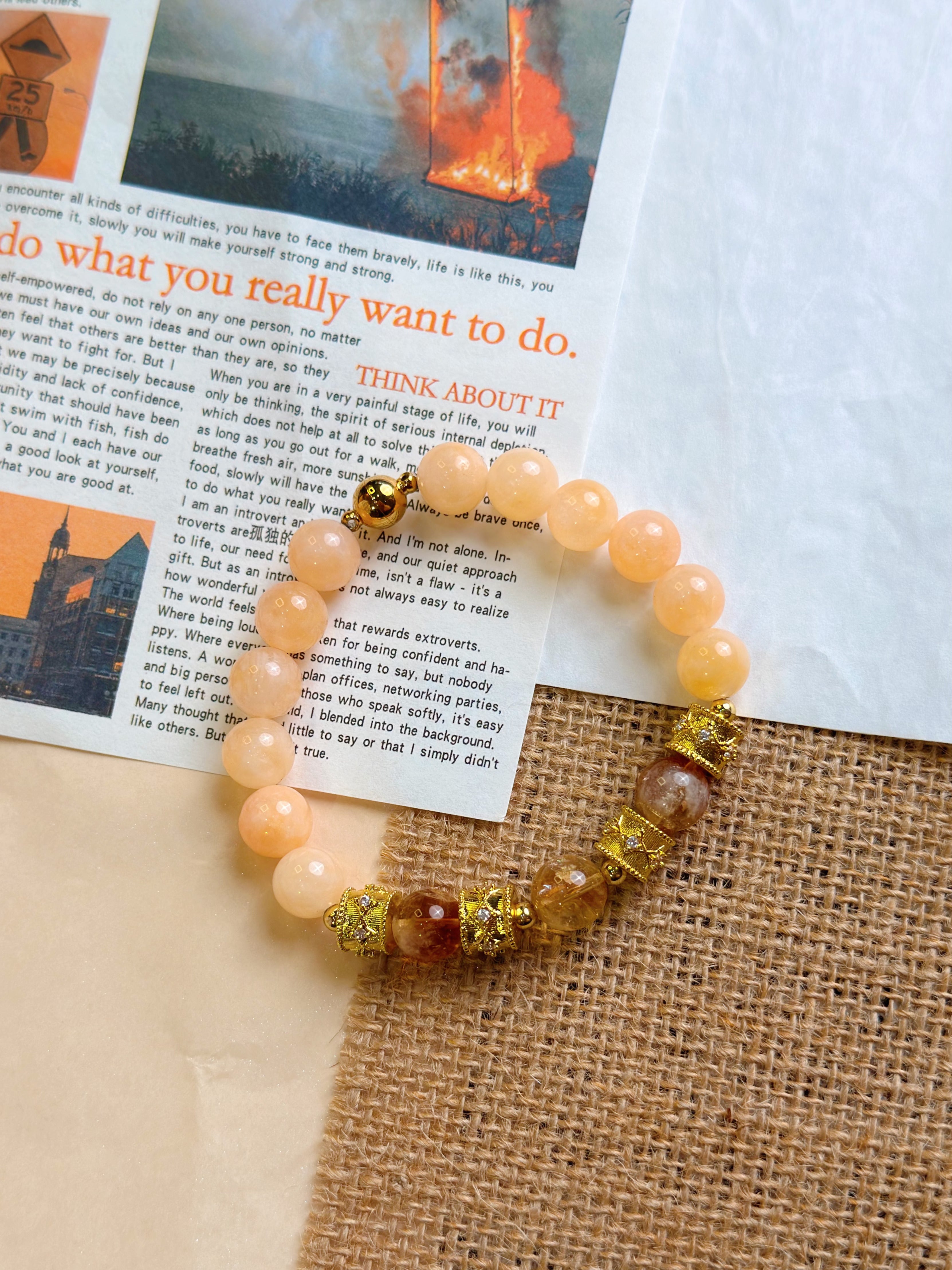 Aurelia Crownlight Natural Crystal Gift Bracelet