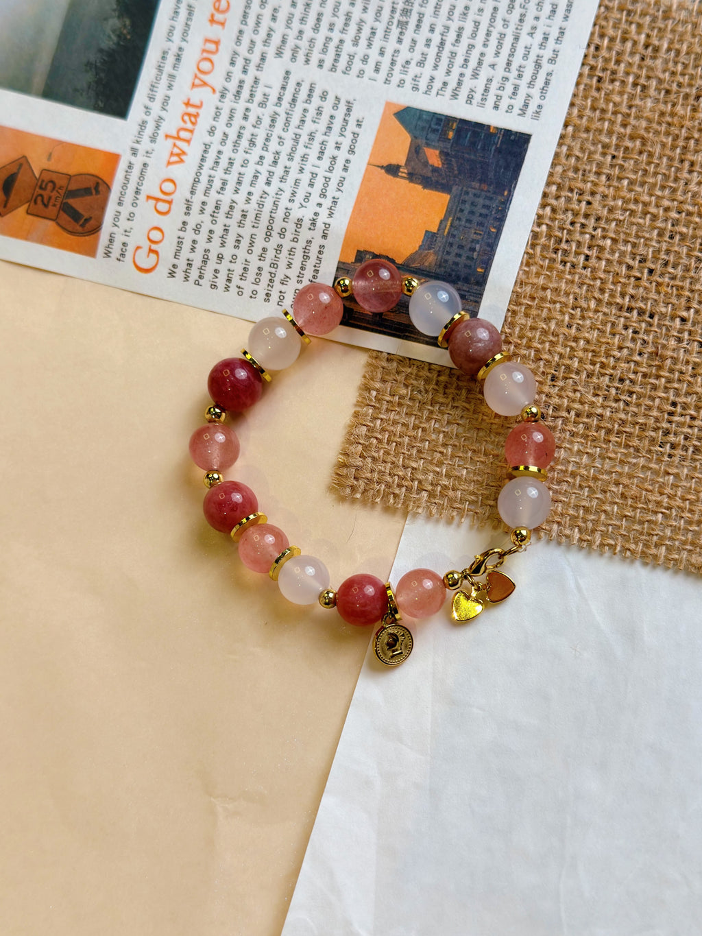 Amora Golden Keepsake Bracelet