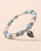 Serena Silver Leaf Calm Bracelet