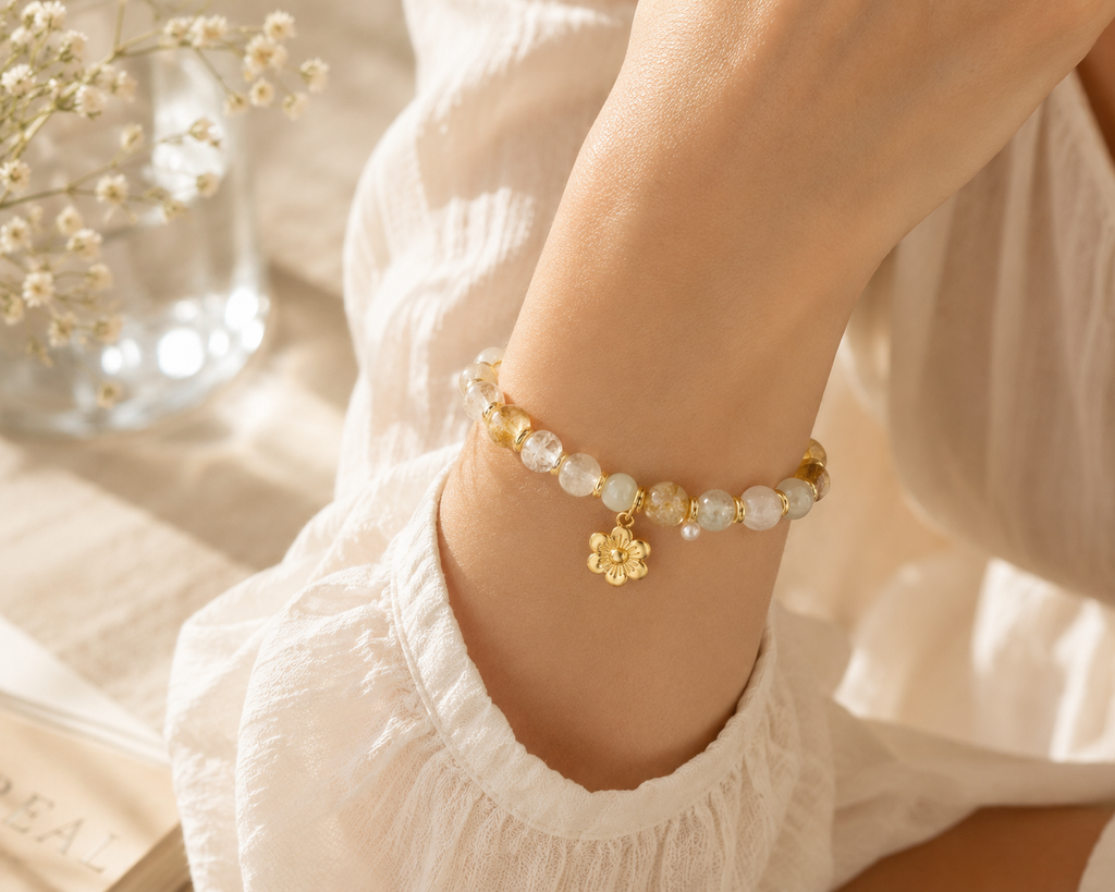 Pulsera Aurelia Golden Blossom