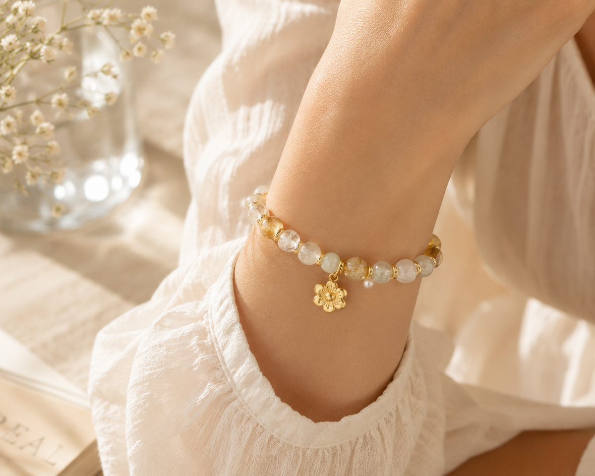 Pulsera Aurelia Golden Blossom