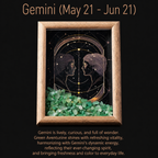 Zodiac Crystal Frame | Natural Crystal Specimen Collection
