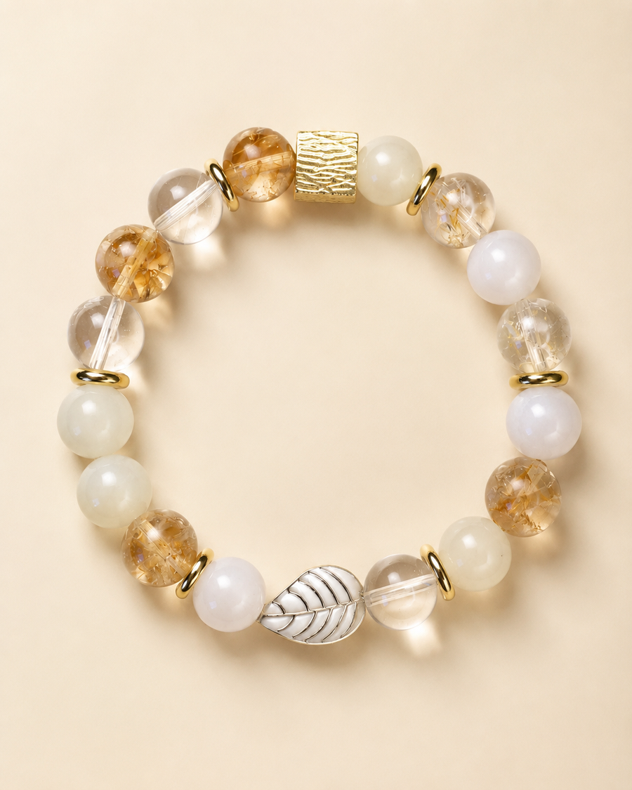 Bracelet Aurelia feuille d'or