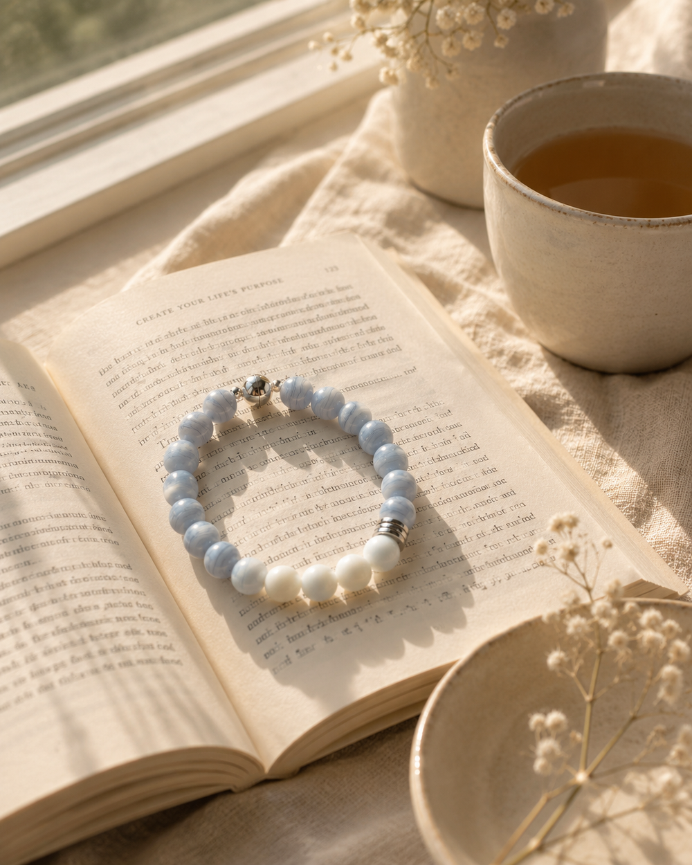 Calm & Ease natural crystal jewelry collection