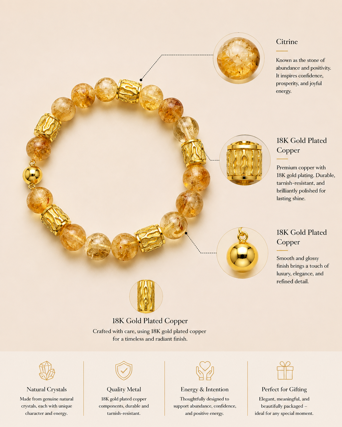 Pulsera Aurelia Golden Grace
