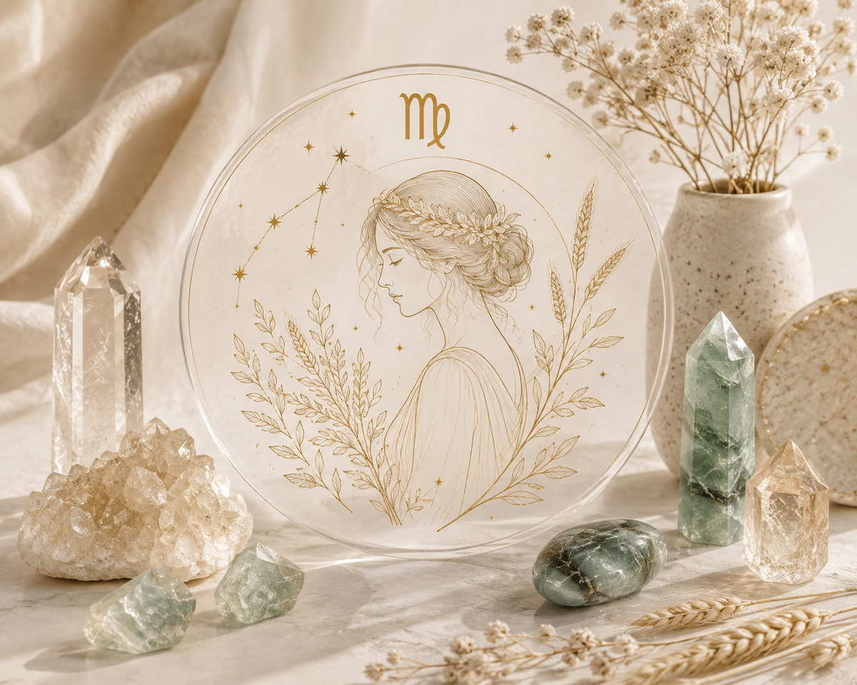 Virgo inspired natural crystal still life by SoftLumina