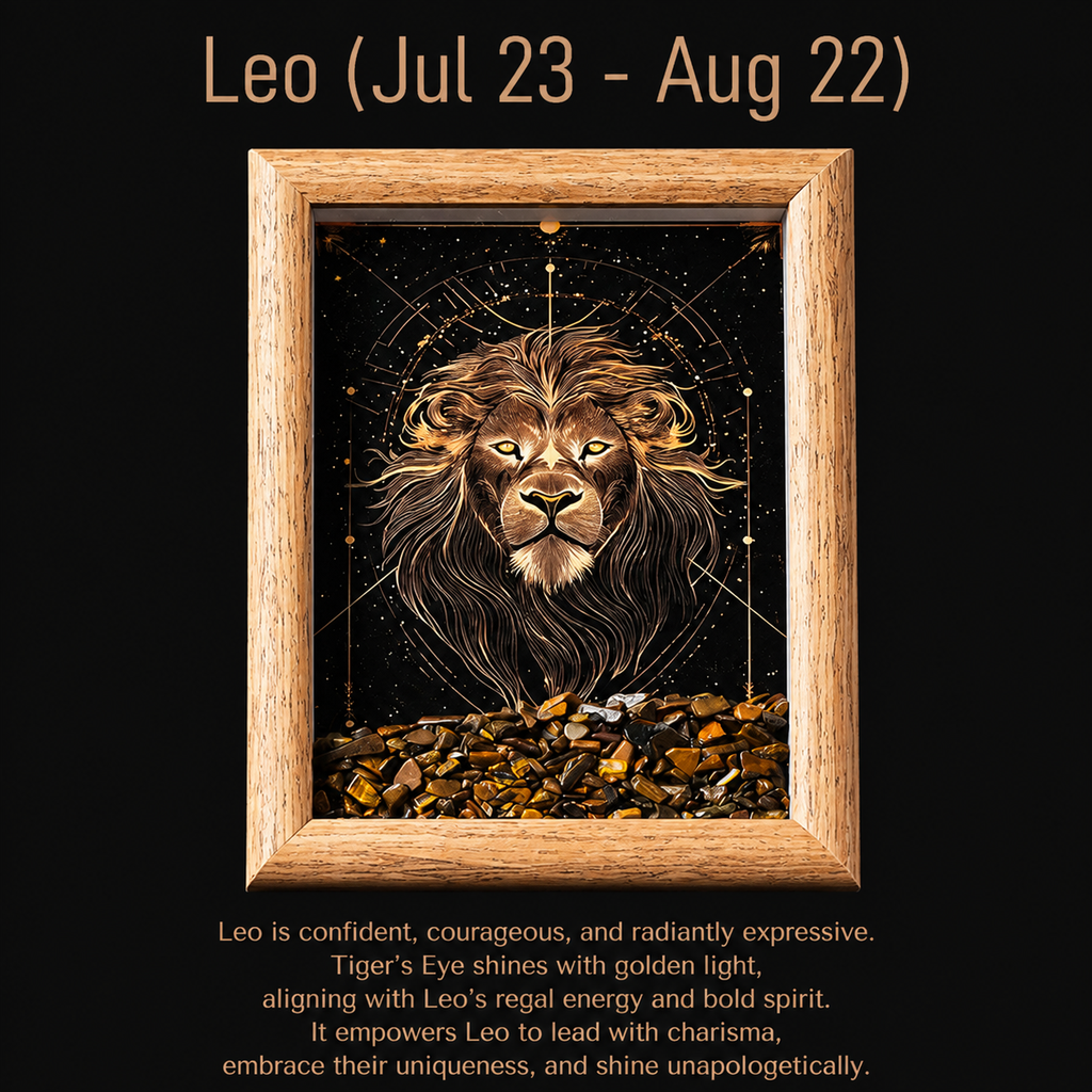 Zodiac Crystal Frame | Natural Crystal Specimen Collection