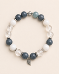 Bracelet apaisant feuille d'argent Serena