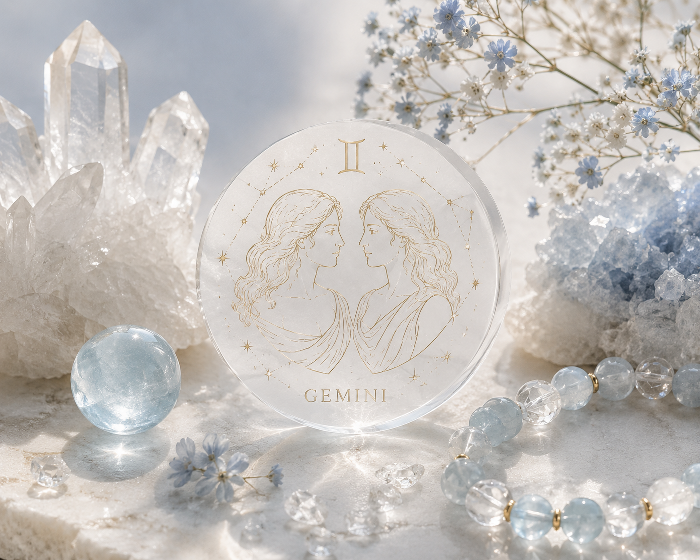 Gemini inspired natural crystal still life by SoftLumina