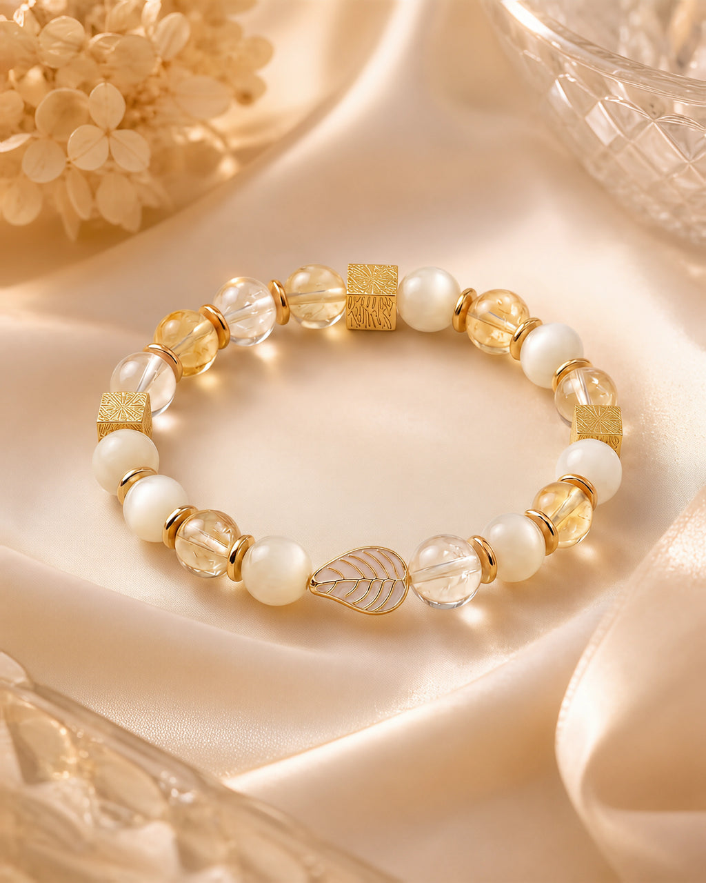 Aurelia Golden Leaf Bracelet