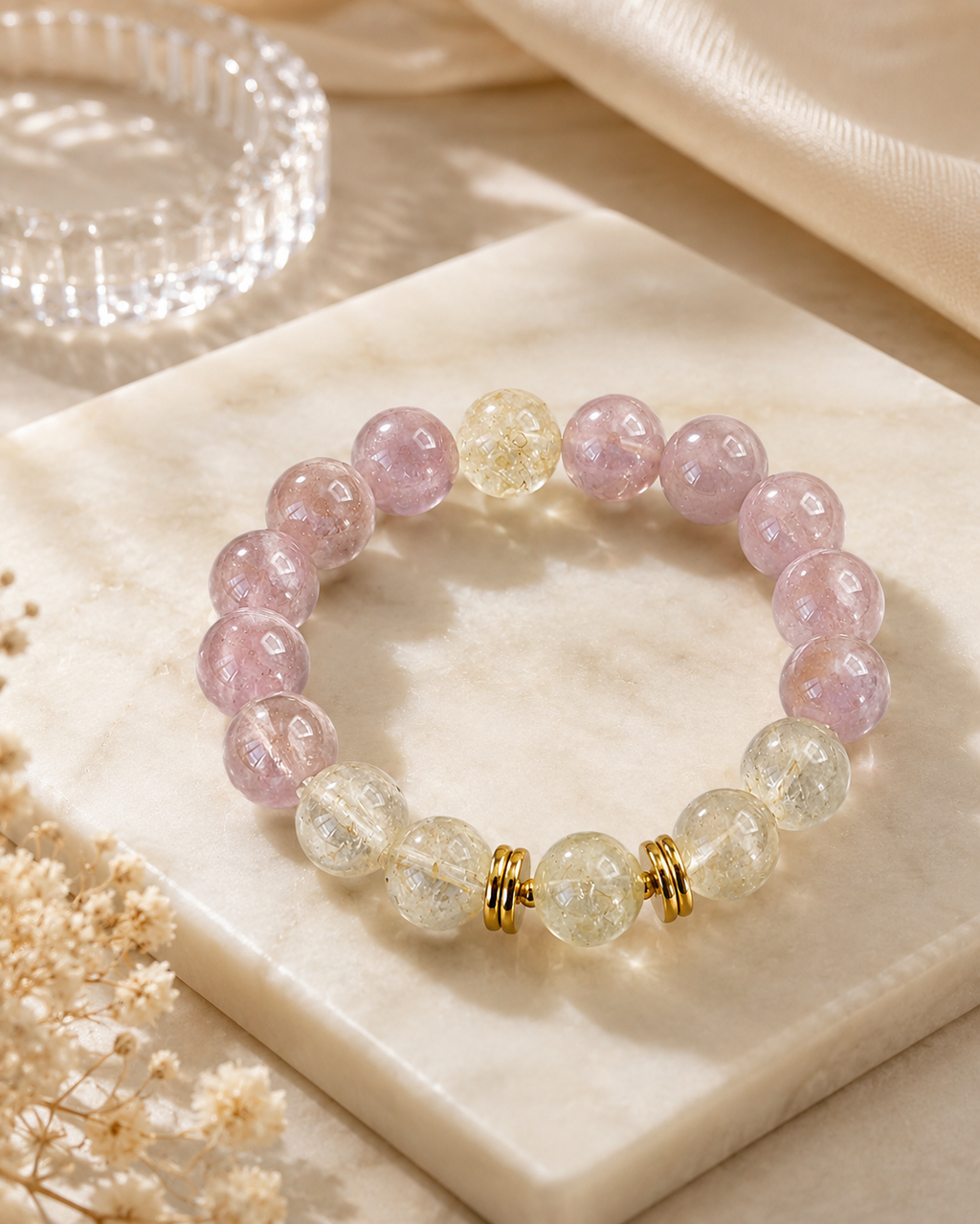 Pulsera Solara Resplandor Melocotón