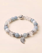 Serena Silver Leaf Calm Bracelet