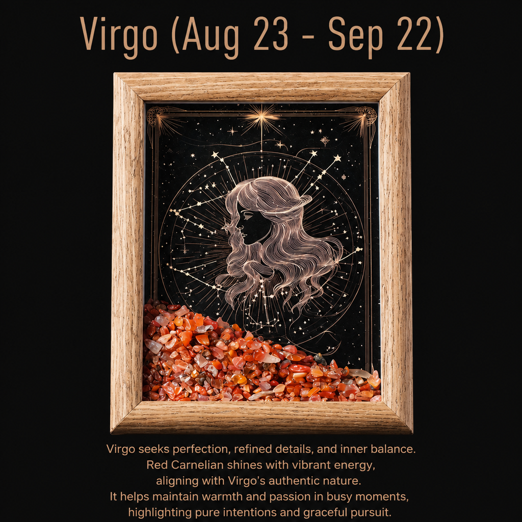 Zodiac Crystal Frame | Natural Crystal Specimen Collection
