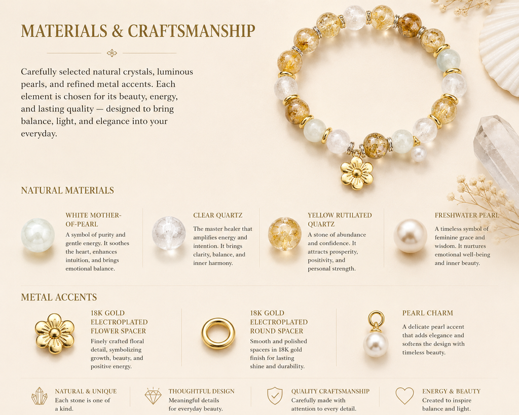 Pulsera Aurelia Golden Blossom
