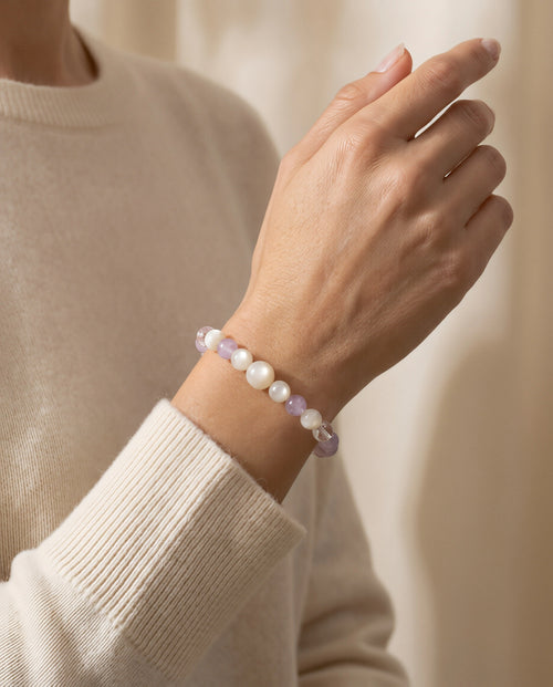 Amora Blushlight Natural Crystal Bracelet