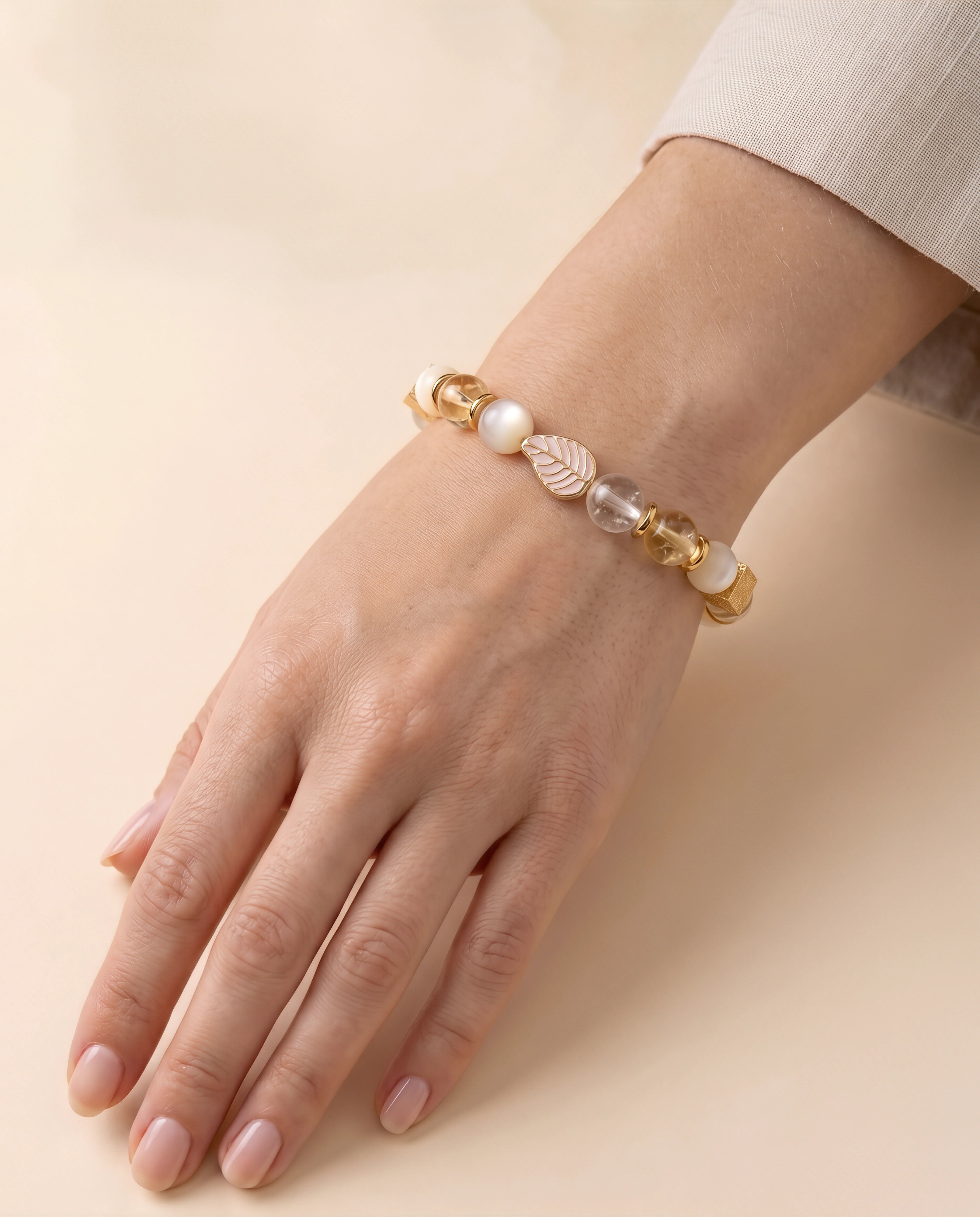 Aurelia Golden Leaf Bracelet
