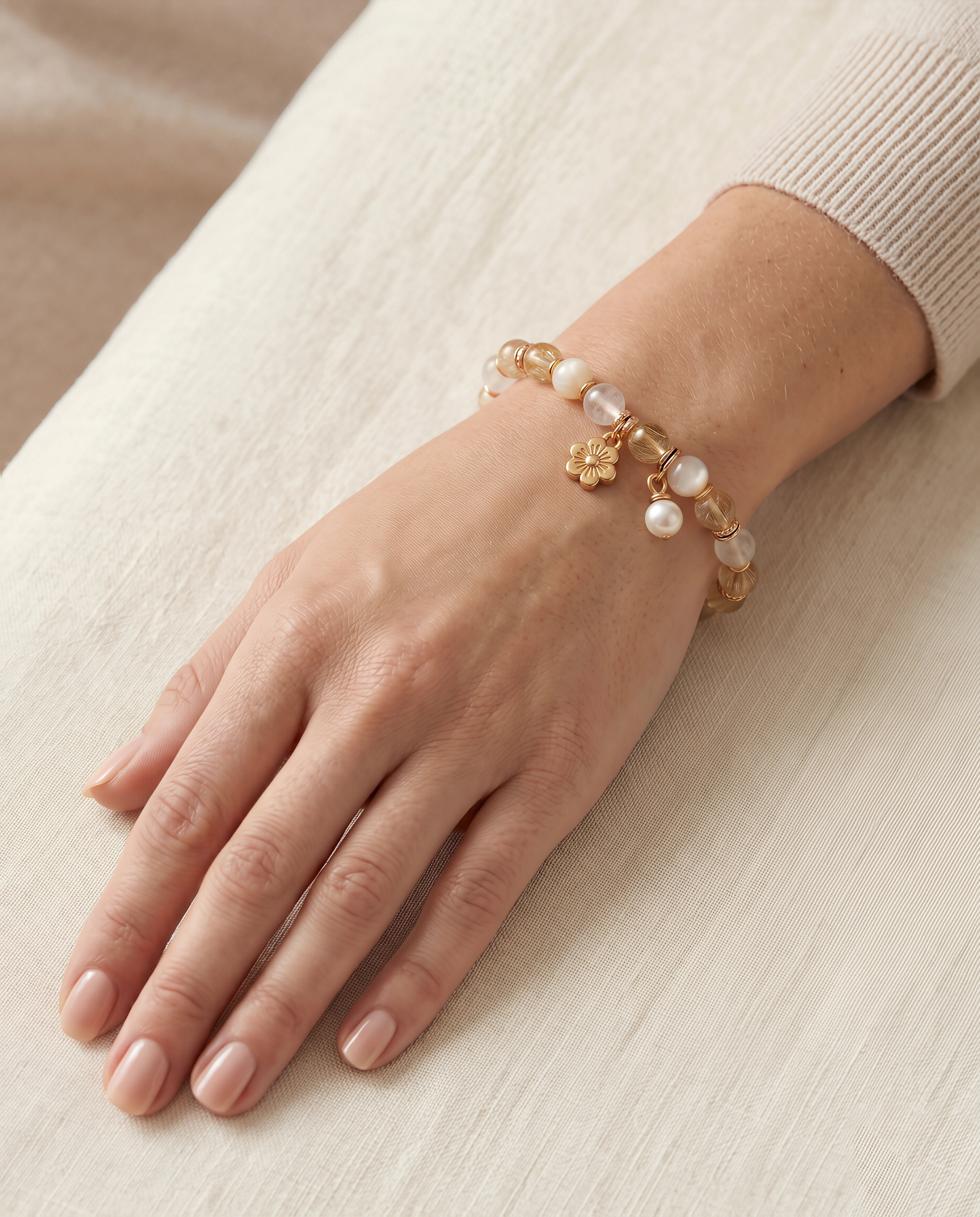 Aurelia Golden Blossom Bracelet
