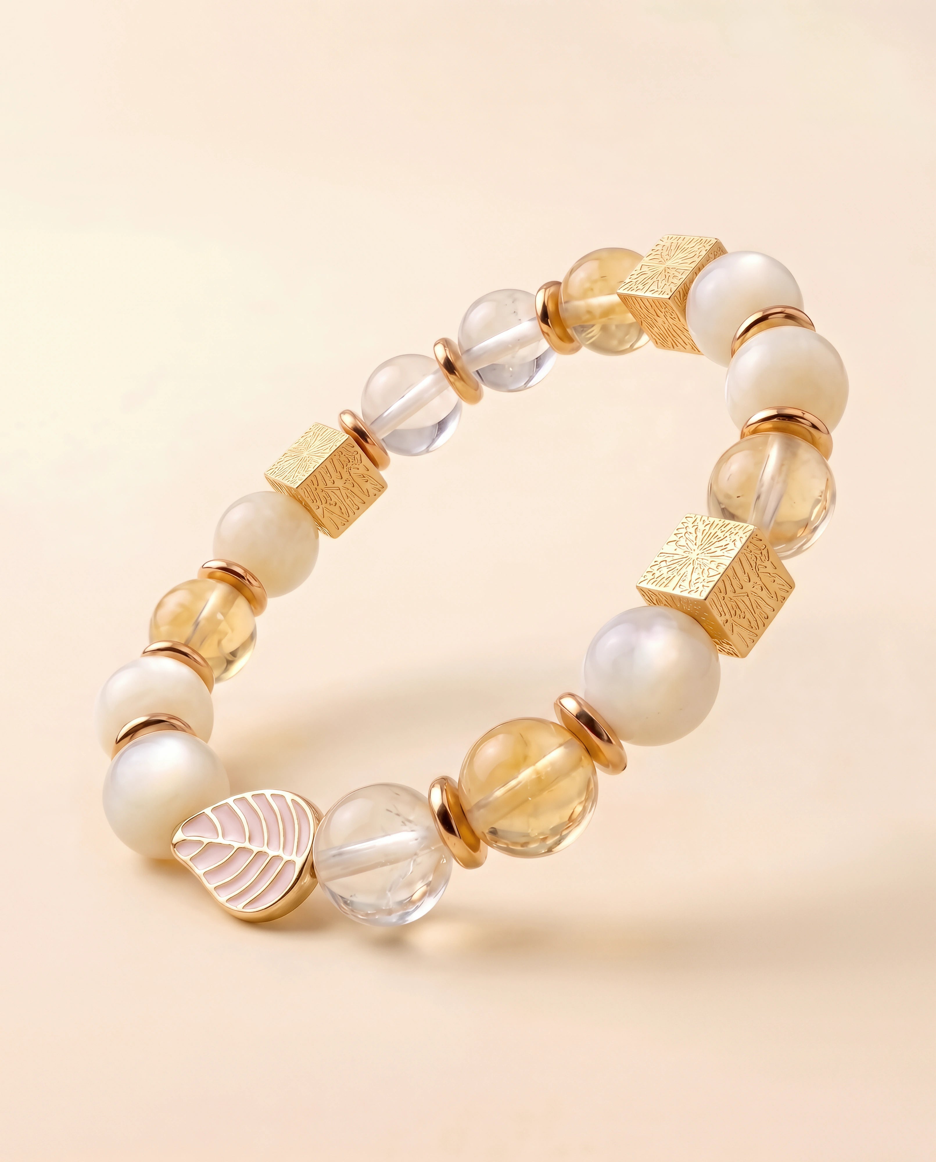 Aurelia Golden Leaf Bracelet