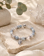 Serena Silver Leaf Calm Bracelet