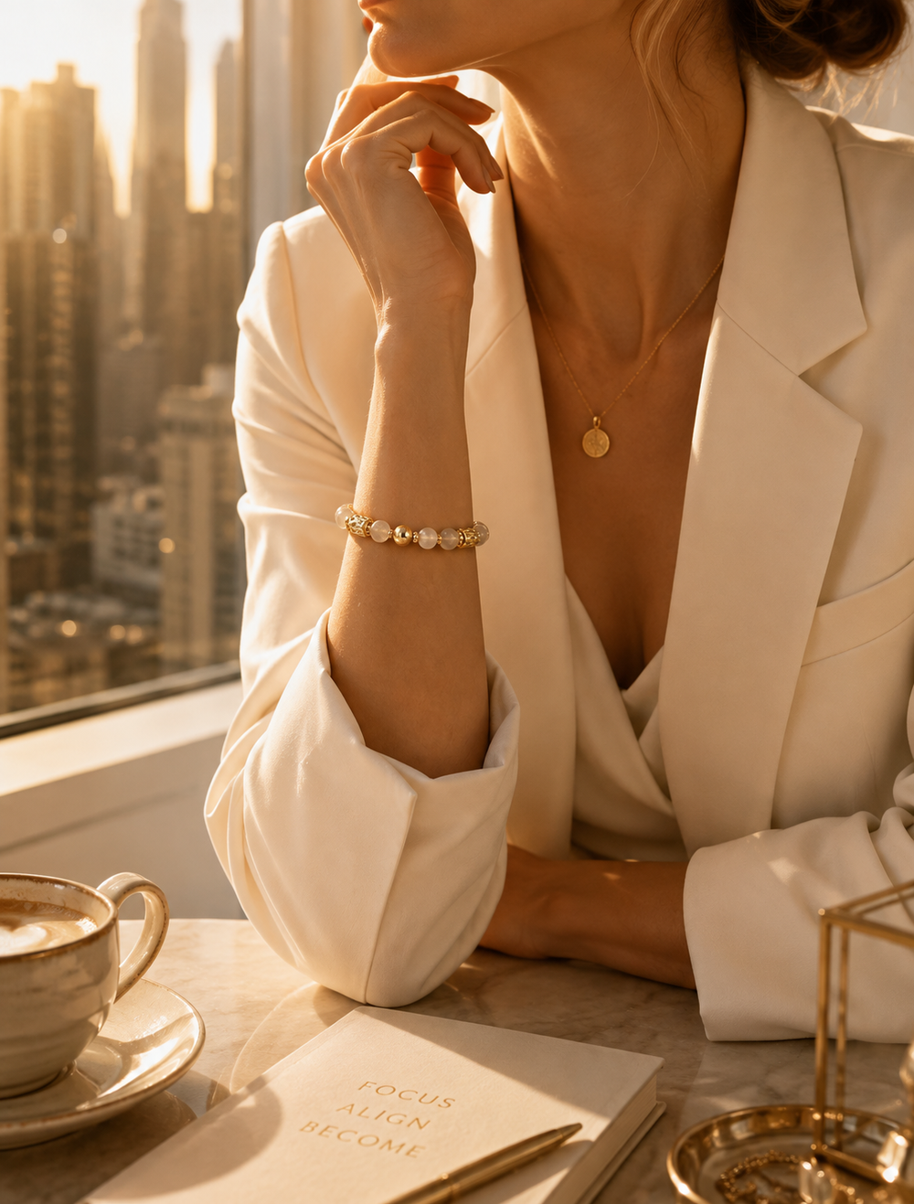 Confidence & Abundance natural crystal jewelry collection