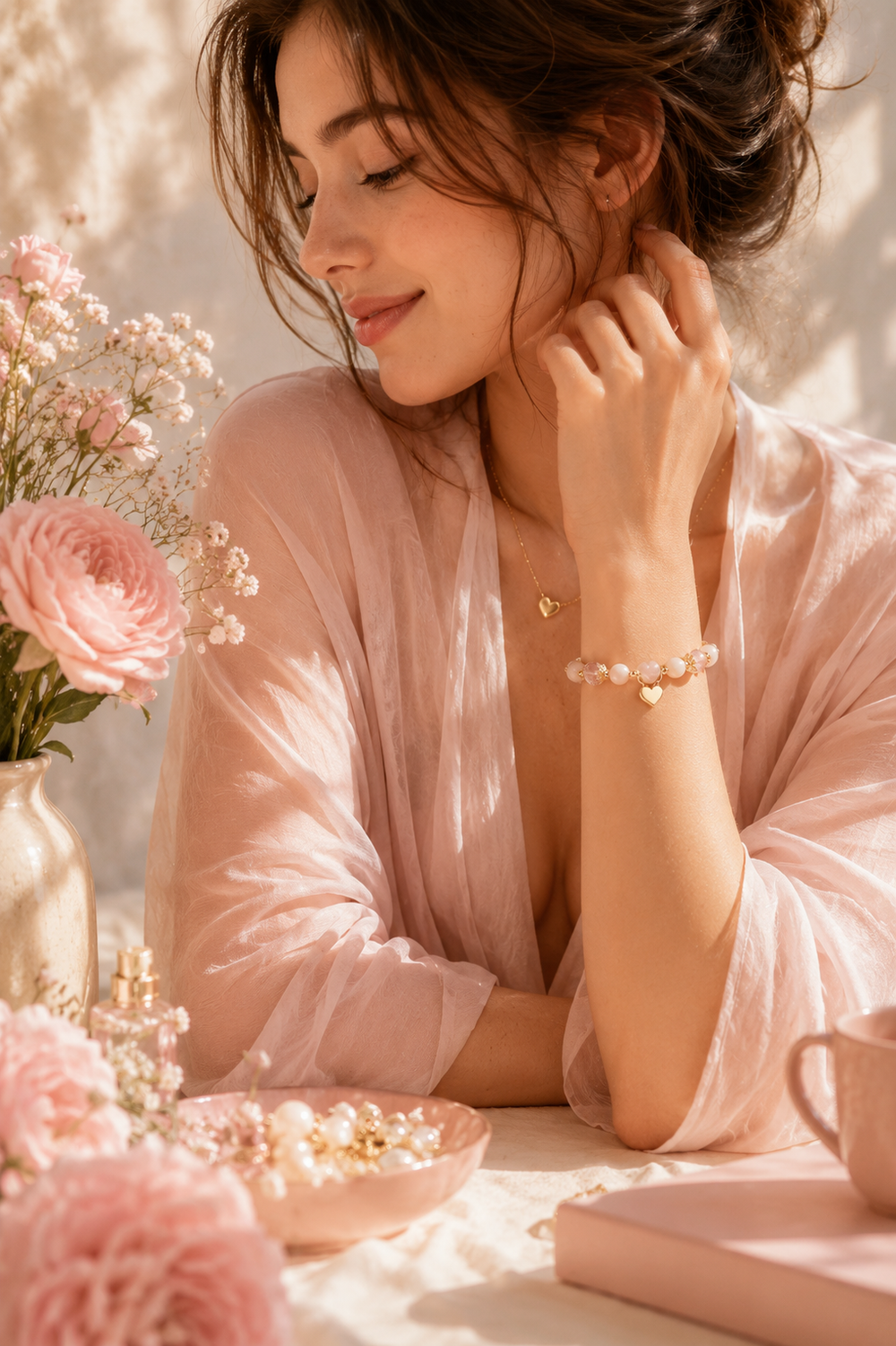 Love & Softness natural crystal jewelry collection