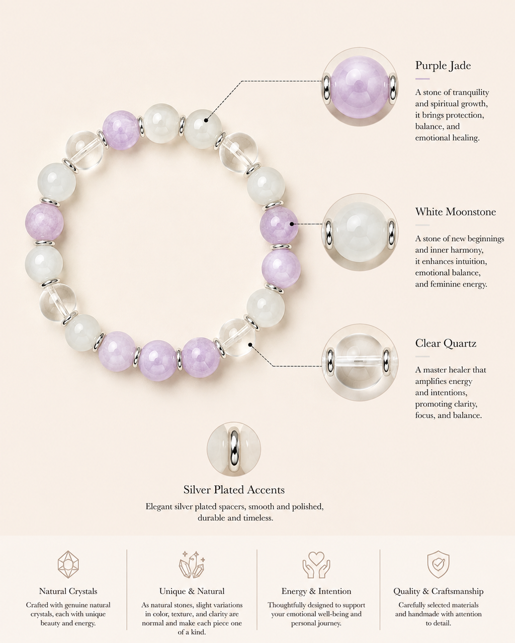 Lunelle Moonlit Lavender Bracelet