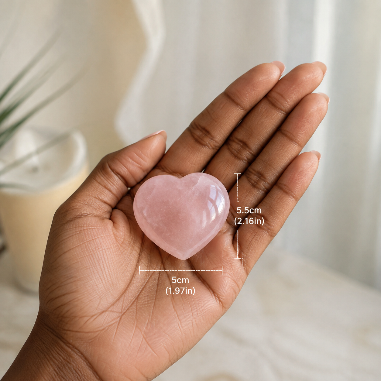 Rose Quartz Heart Crystal | A Symbol of Love & Self-Love