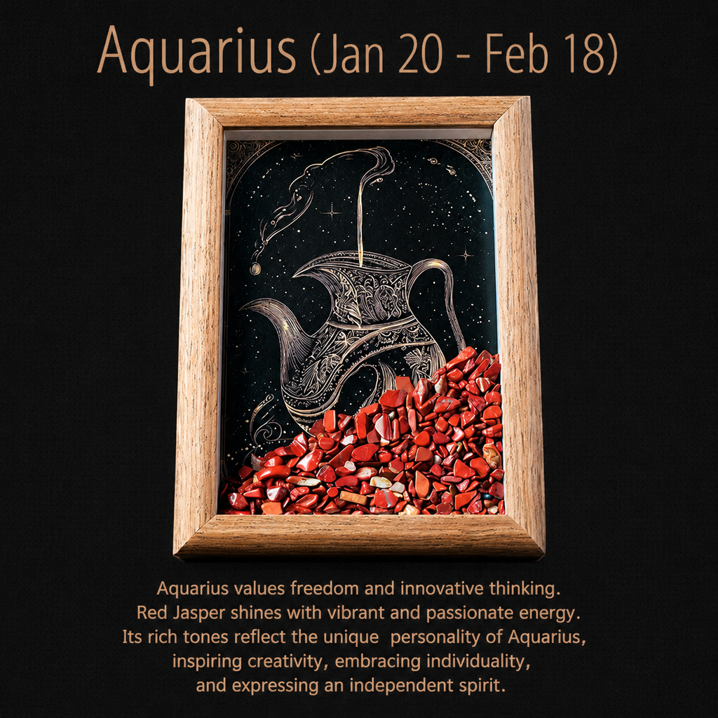 Zodiac Crystal Frame | Natural Crystal Specimen Collection