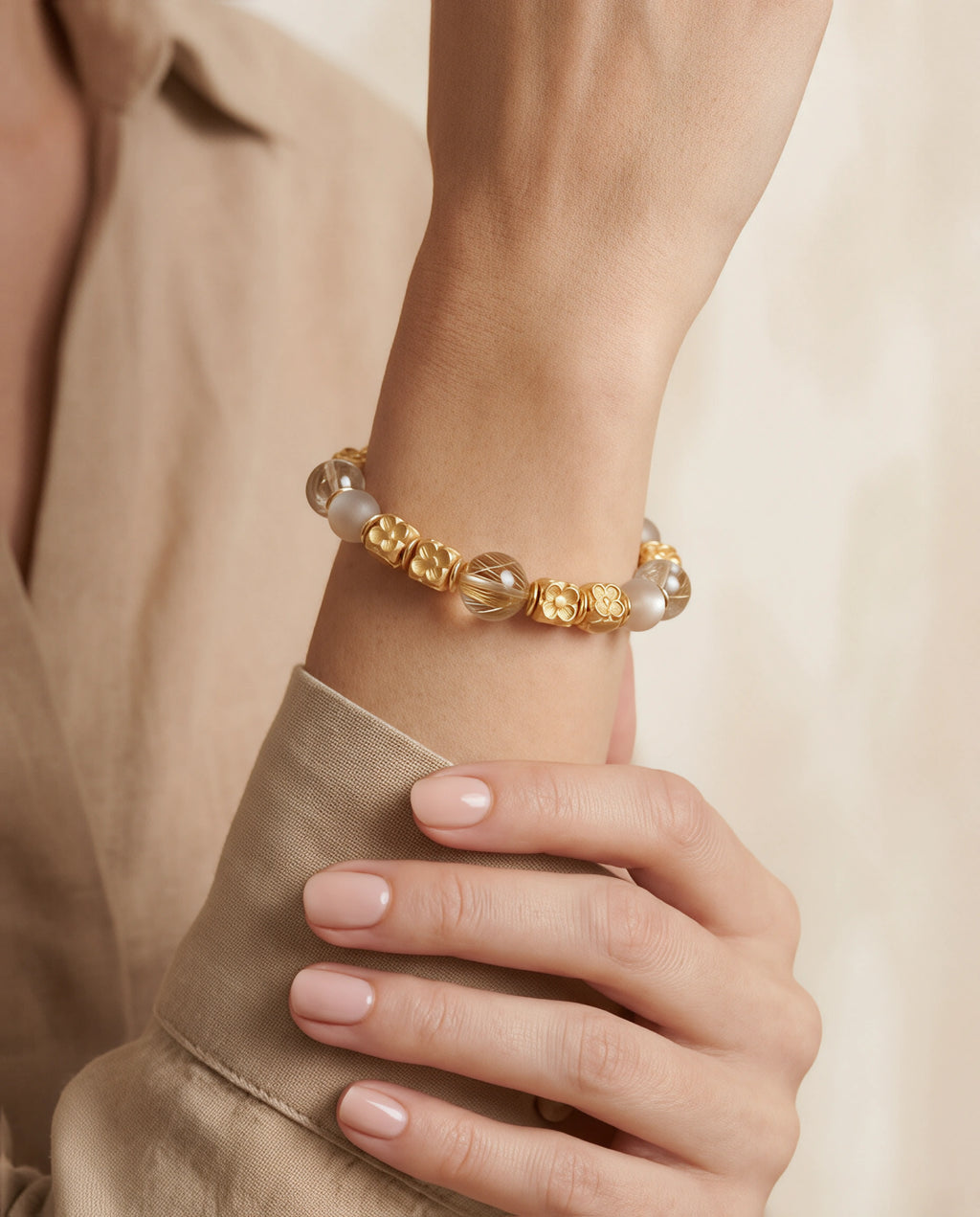 Solara Golden Bloom Bracelet
