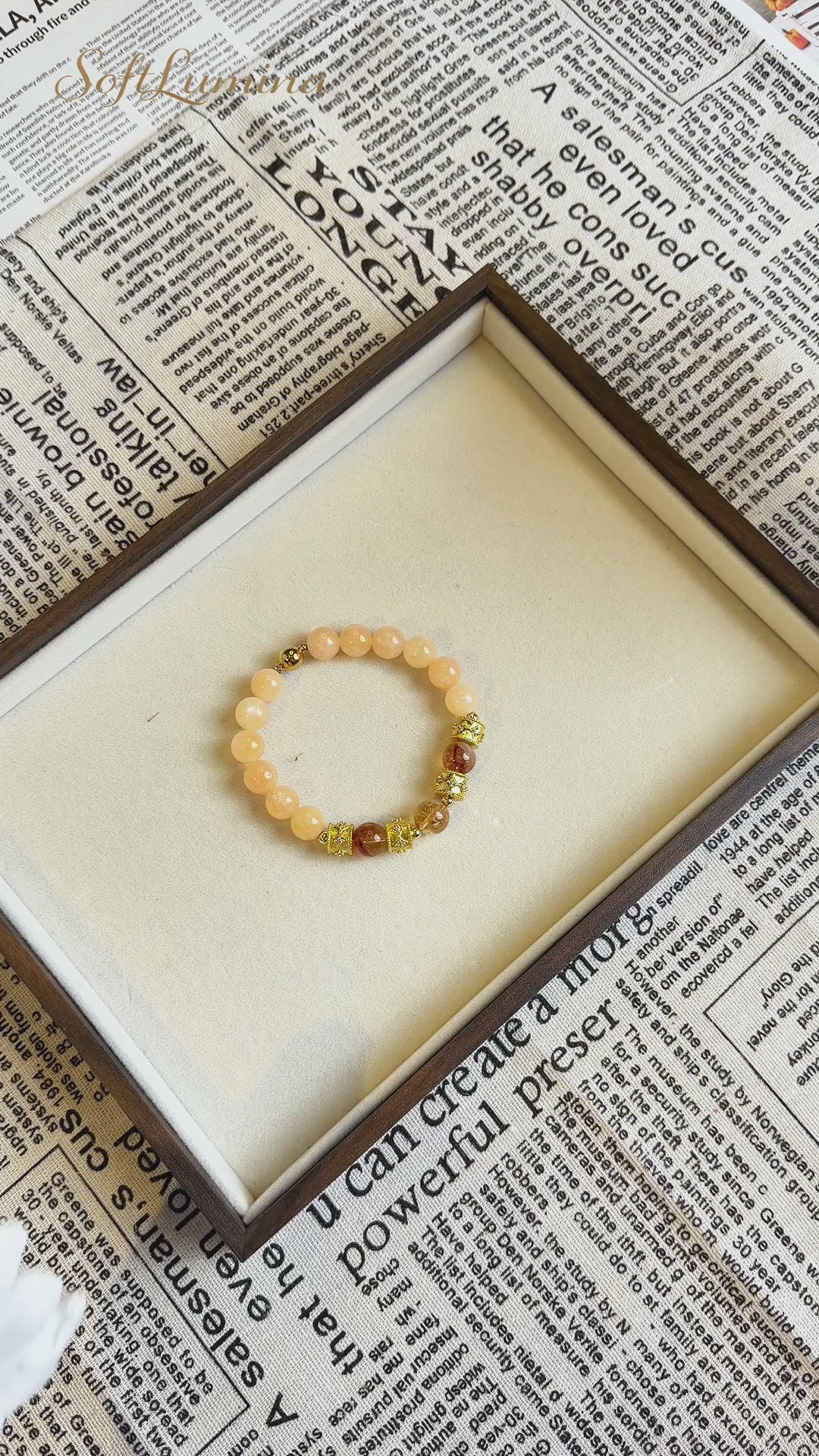 Aurelia Crownlight Natural Crystal Gift Bracelet